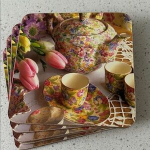 Royal Winton Chintz Coasters Set NWOT